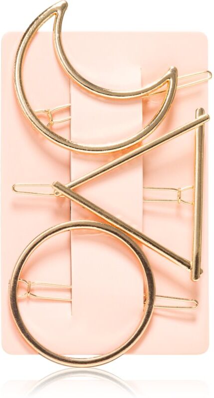BrushArt Hair Clip hair pins Simple Shapes 3 pc