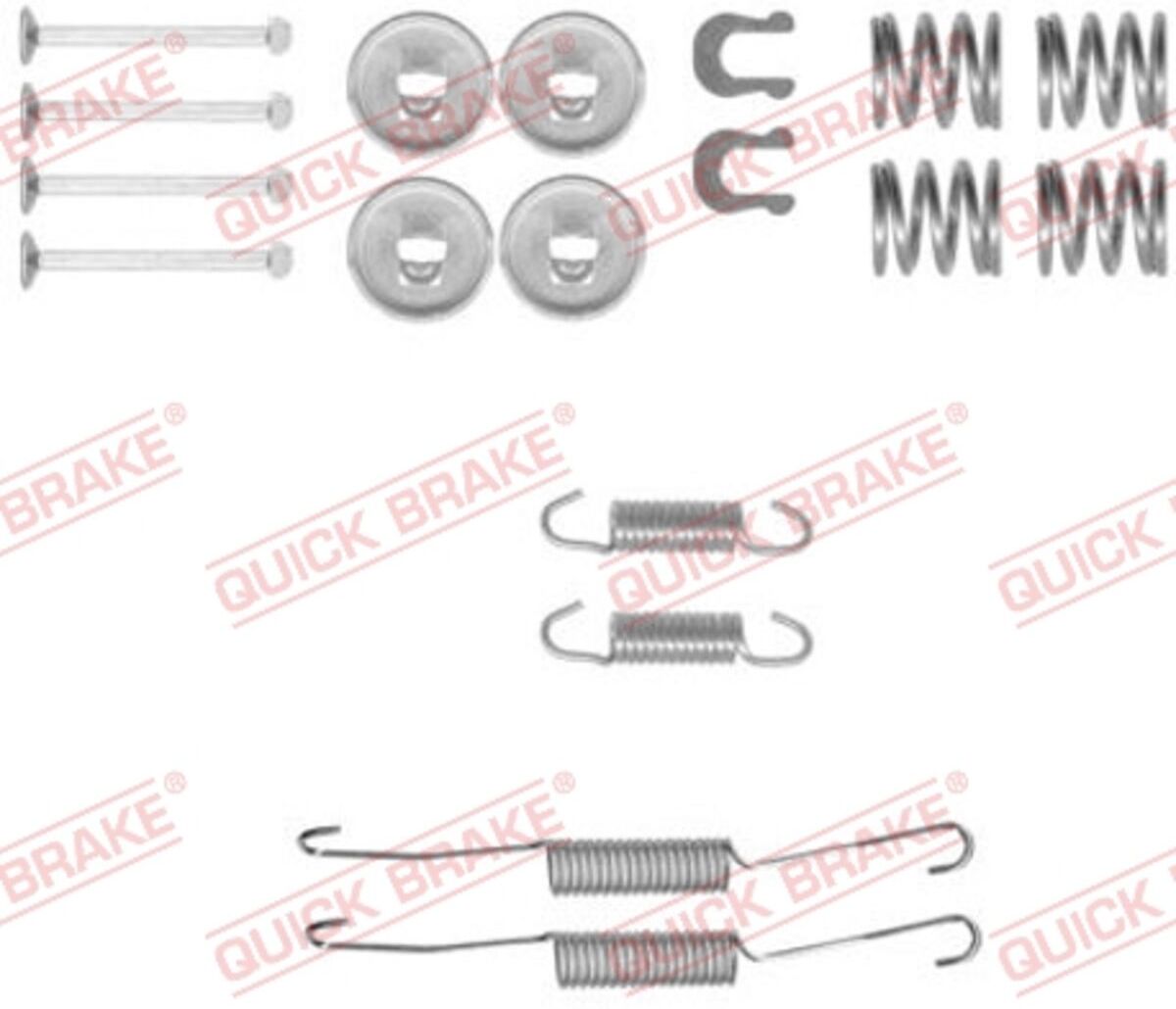 Quick Brake Set di accessori, ganasce dei freni 105-0778