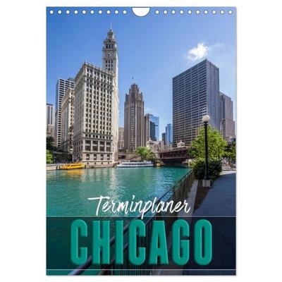 CHICAGO Terminplaner (Wandkalender 2027 DIN A4 hoch), CALVENDO Monatskalender