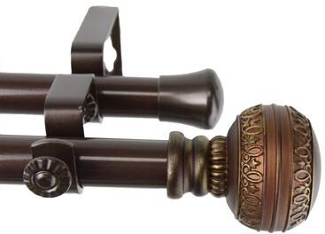 InStyleDesign Helena Adjustable Double Curtain Rod
