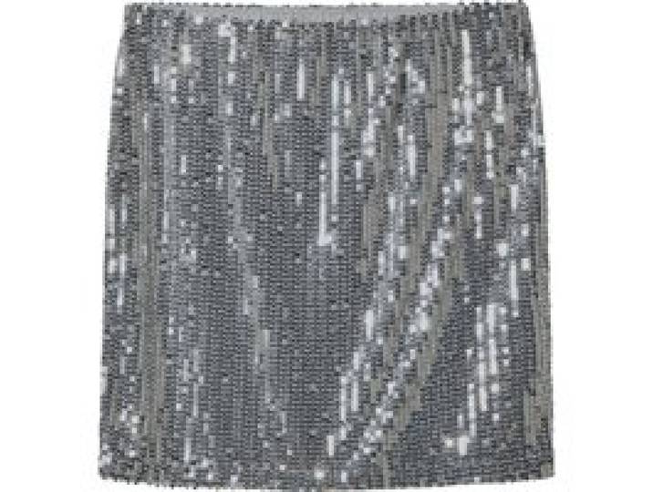 ESMARA® Mini-jupe à paillettes pour femme (Argenté, S(34/36))