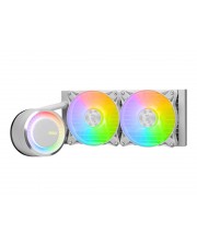 MSI MAG CORELIQUID E240 Prozessor-Flüssigkeitskühlsystem Kühlergröße: 240 mm für: LGA1156 LGA1155 LGA1150 LGA1151 AM4 LGA1200 LGA1700 AM5 Kupfersockel 120 weiß (306-7ZW5E21-C24)
