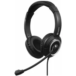 Sandberg USB-C Chat Headset (Kabelgebunden, USB-C), Office Headset, Schwarz