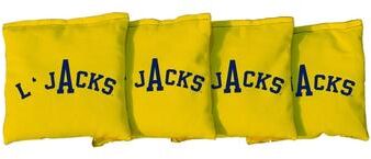 Skip's Garage College Vault Northern Arizona University Lumberjacks Yellow Cornhole Bags