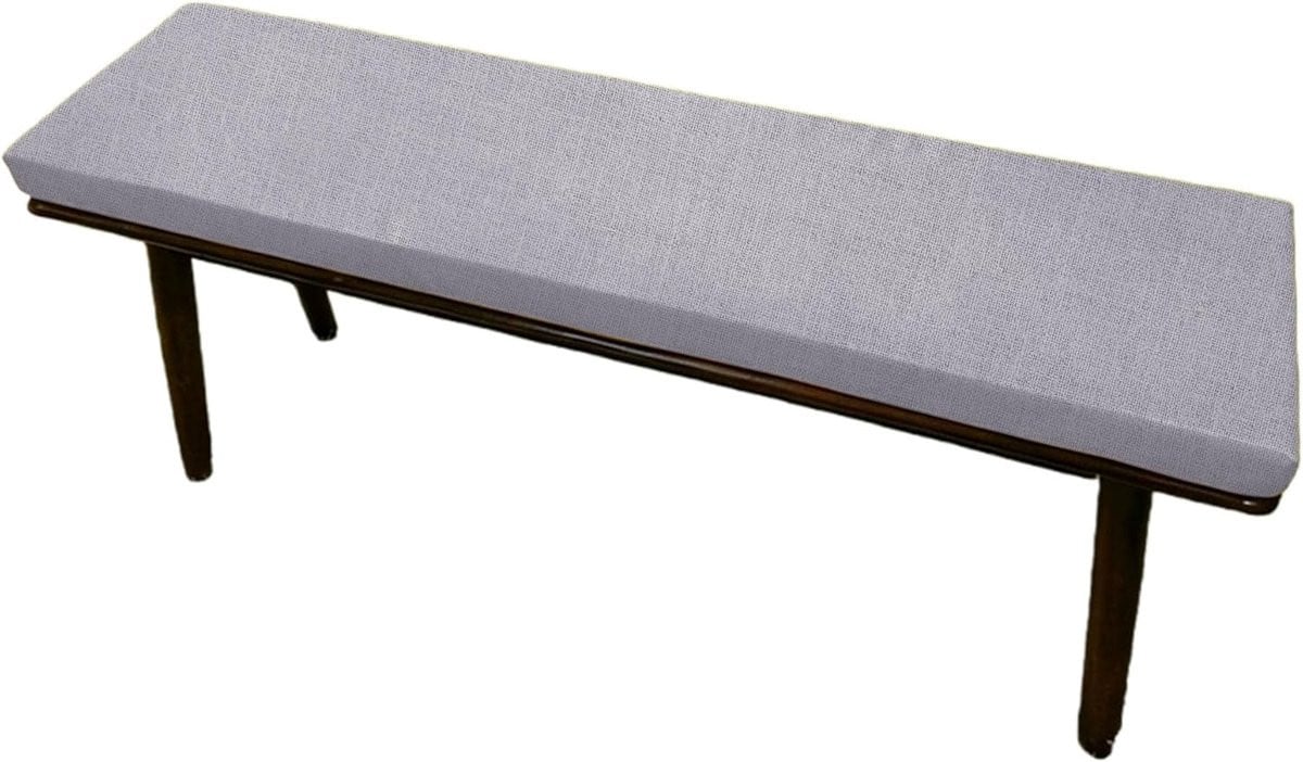 Lichtgrijs Bankkussen op Maat met Antislip Bodem - 52 x 150 cm