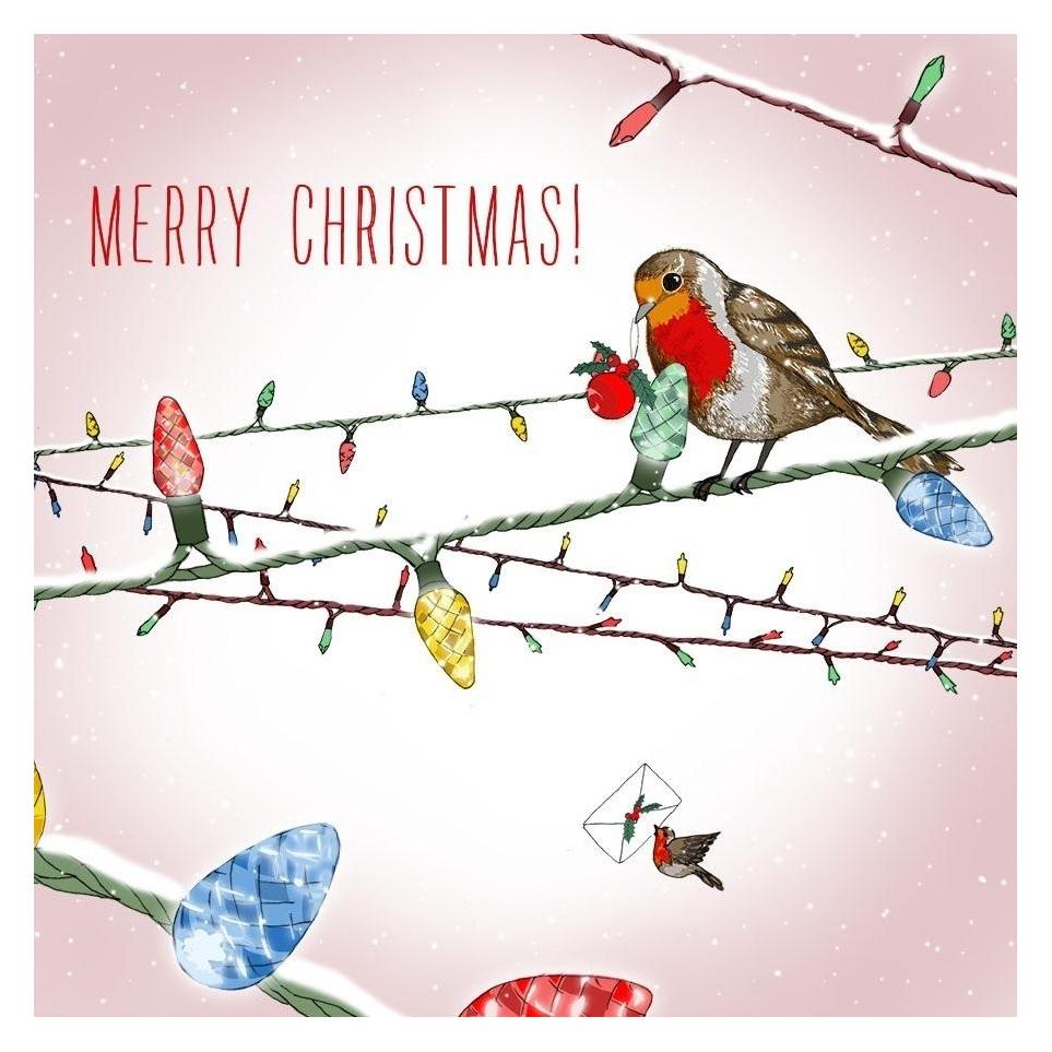 Clear Creation Swarovski quadratische Karte CL2306 Weihnachtsvogel (41951606)