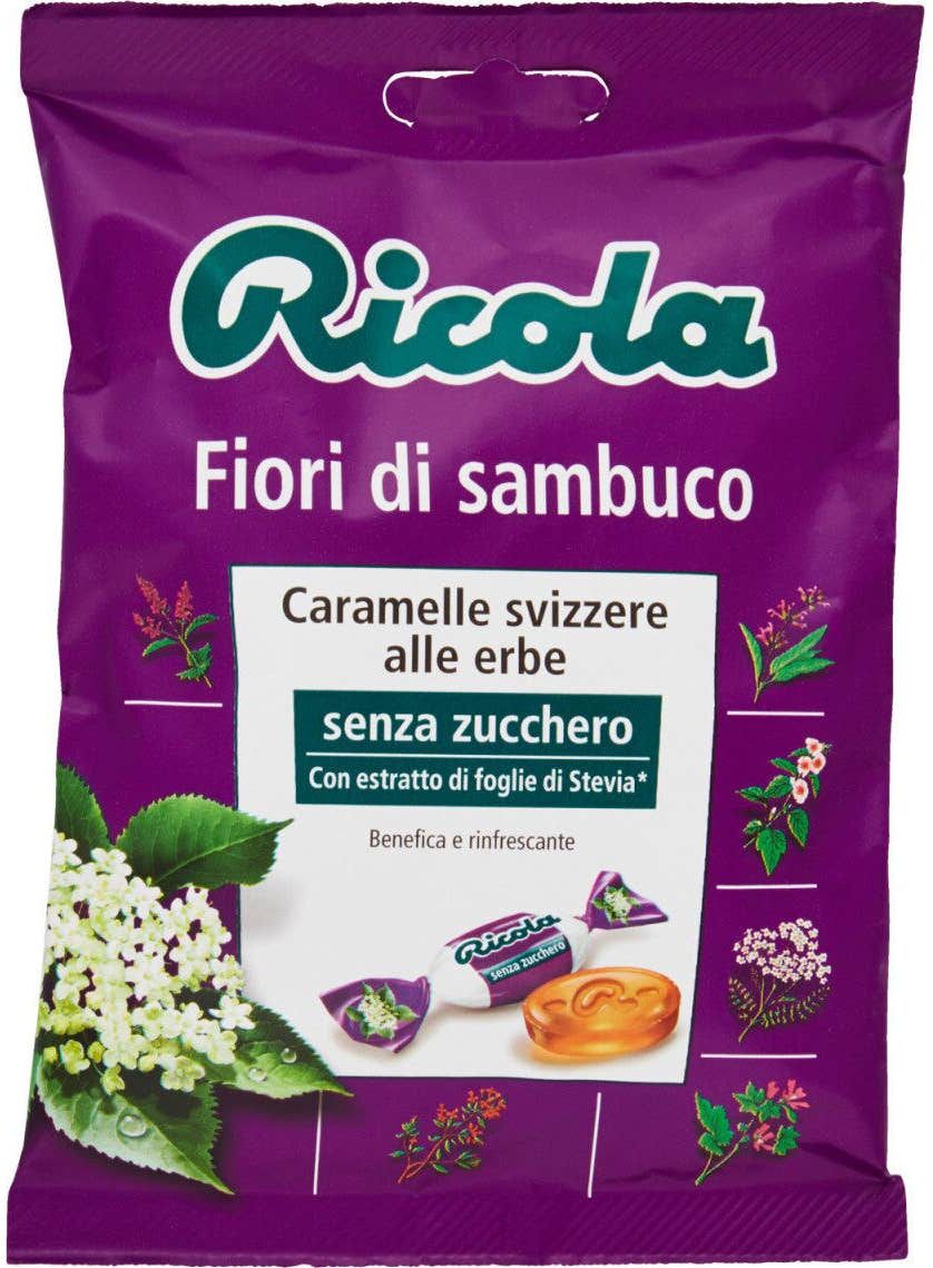 RICOLA Caramelo Flor de Sauco sin Azúcar Bio 70 g
