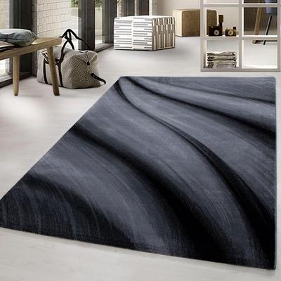 Teppich AYYILDIZ TEPPICHE "Miami 6630, auch als Läufer erhältlich" Gr. 3, grau, B:120cm H:12mm L:170cm, Kunstfaser, Teppiche, Teppich, Läufer, Kurzflor, Wohnzimmer