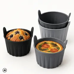 SILIKONFORM FÜR FRITTEUSE MUFFIN - AIR FRYER