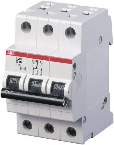 ABB 2CDS253001R0487 S203-K20 Leitungsschutzschalter 3polig 20A