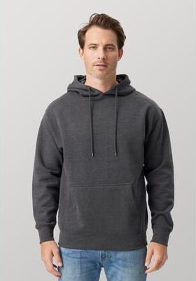 Cotton Heritage M2650 Heavyweight Hoodie in Charcoal Heather size Large   Cotton/Polyester Blend