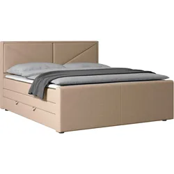 Boxspringbett Lima ca. 140x200 cm Naturfarben