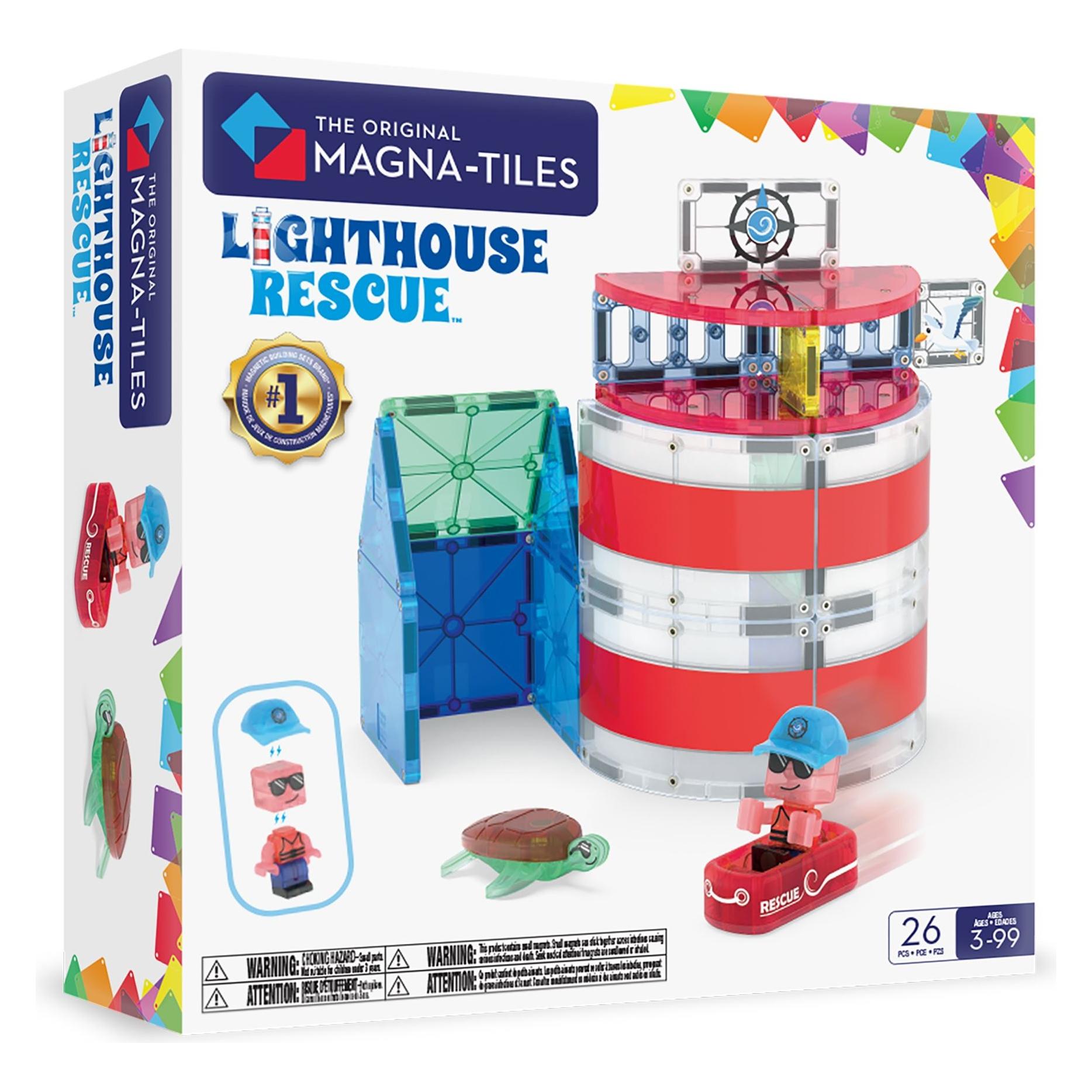Magna-Tiles Lighthouse Rescue 26-teilig: Maritime Abenteuer erleben (262025LR)
