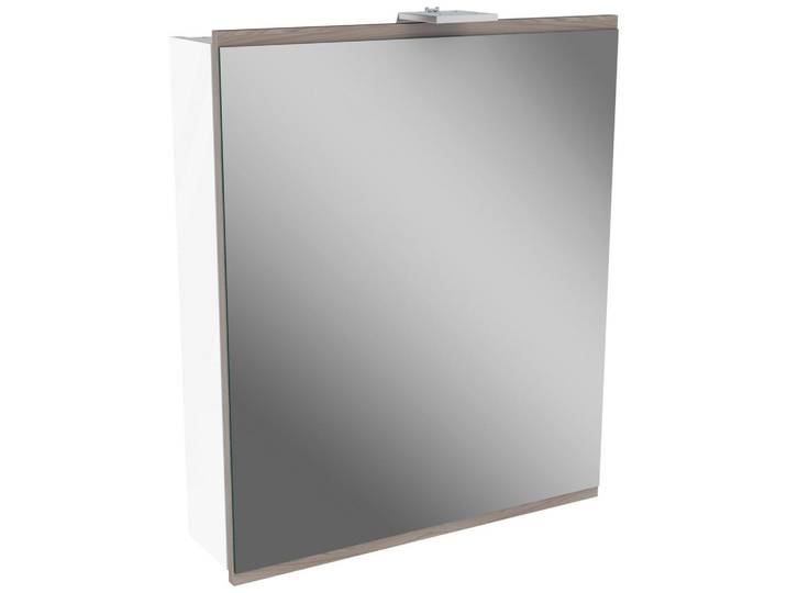 Spiegelschrank Lima mit LED 1 Tür BHT: 60x73x15,5 cm Weiß