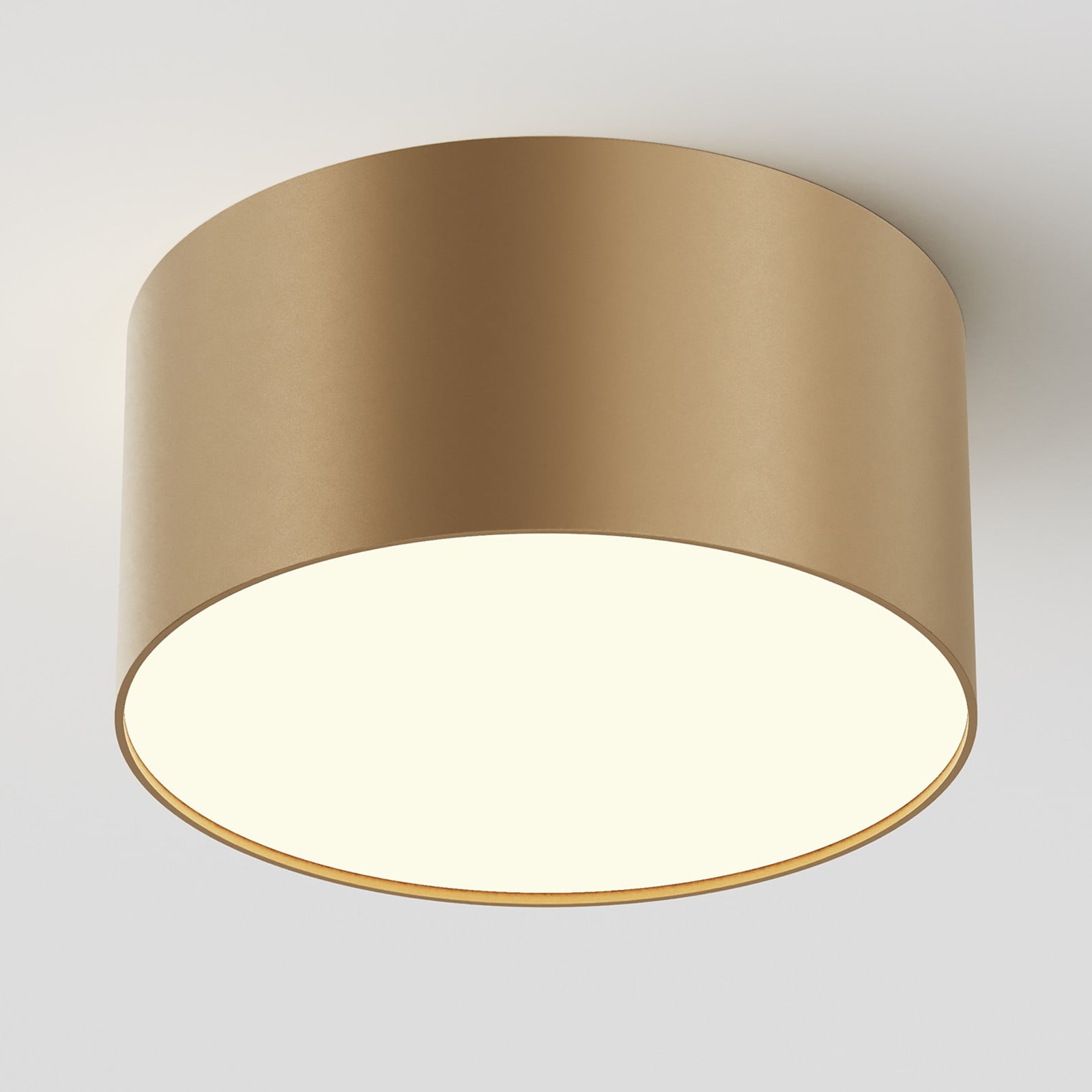 Maytoni Ronde LED-plafondlamp in goud/messing met warm wit licht