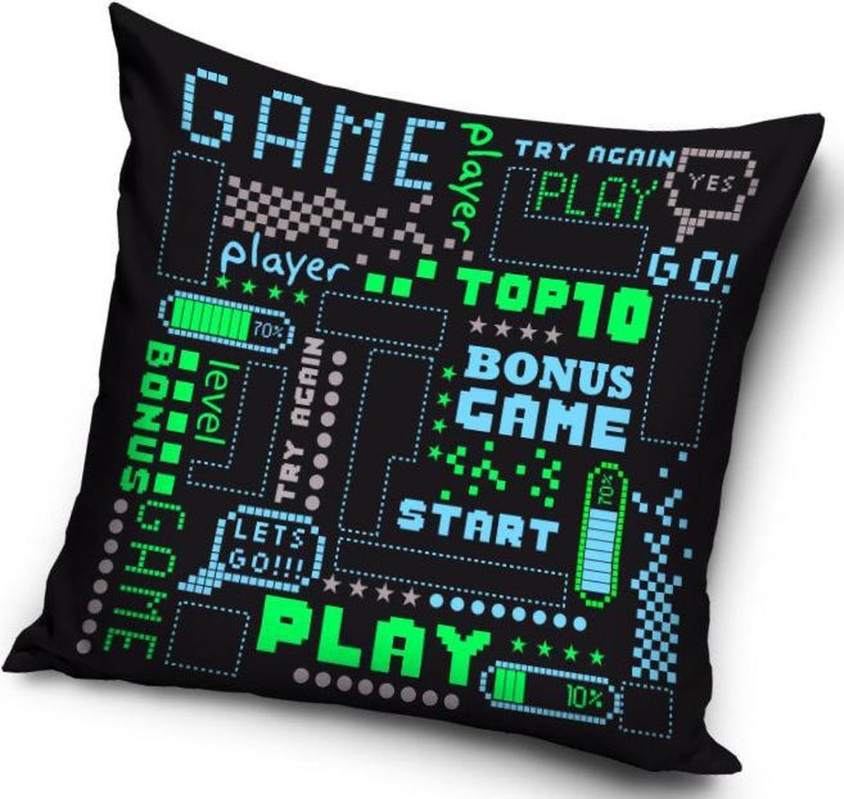 Carbotex Gamer Sierkussen inclusief vulling 40 x 40 cm
