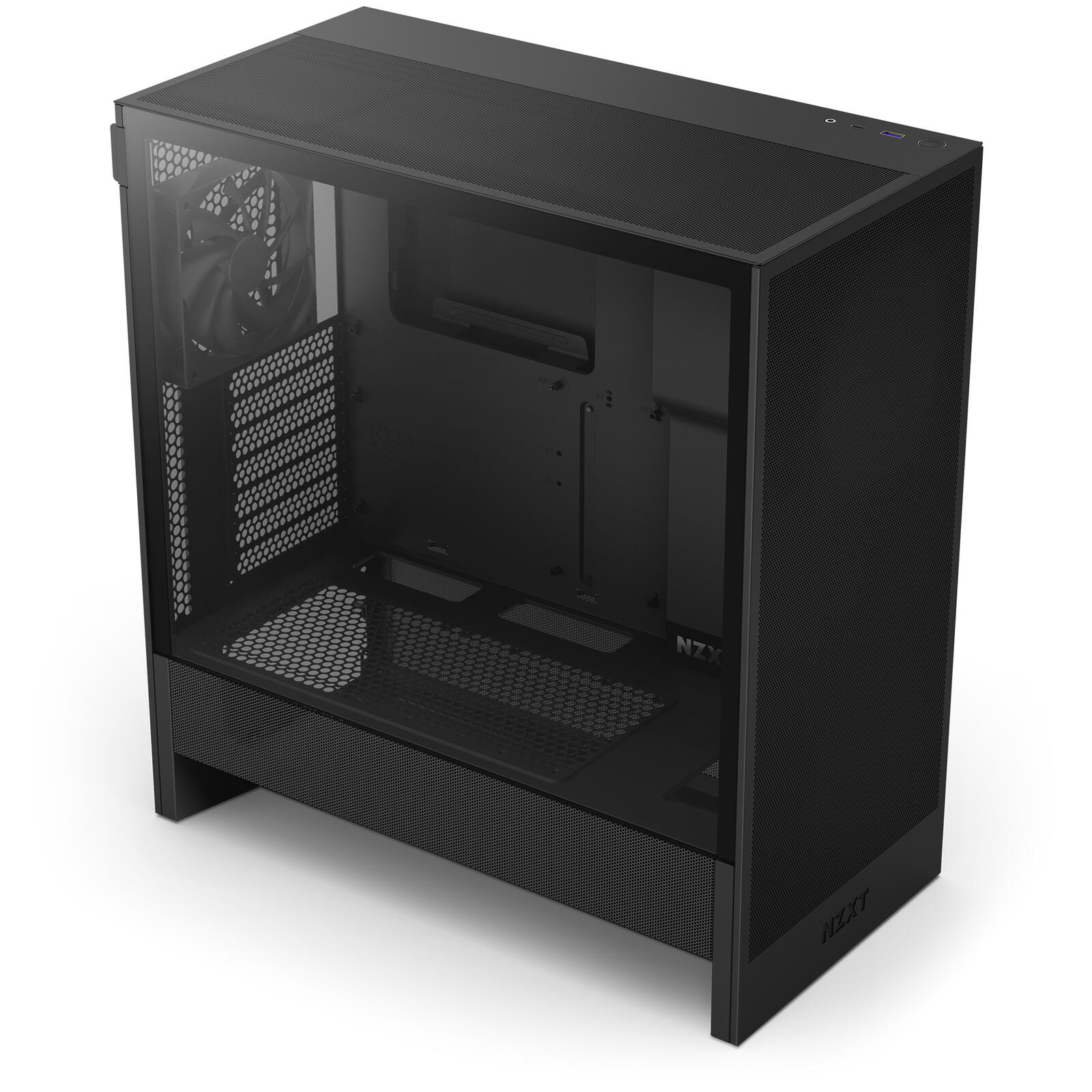 NZXT H5 Flow Mid-Tower-Gehäuse, Schwarz CC-H52FB-01