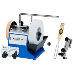 Tormek Nassschleifmaschine T-4 inkl. Vorrichtung SE-77 & Kirschen Stechbeitel 20 mm