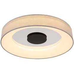 Deckenleuchte dimmbar mit Fernbedienung Deckenlampe mit Lautsprecher Schlafzimmerlampe CCT, LED 40W 2000Lm warmweiß-tageslicht, DxH 46,8x9,8cm