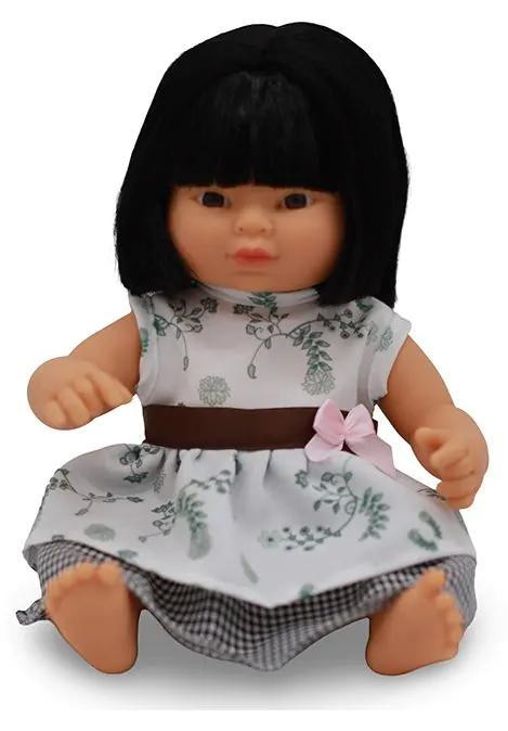 The Doll Factory Babypop Emma Meisje met Kleding, 30 cm