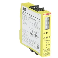 ABB Sentry USR22 Sicherheitsrelais 24 V DC Relaisausgänge 2 Schließer + 2 Schließer separat Betriebsspannung 24 V DC, 1-Digit Display erweiterte Sicherheitstimer-Funktionen
