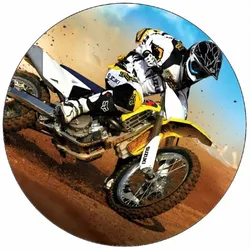 Essbares Papier Motocross, 19,5 cm