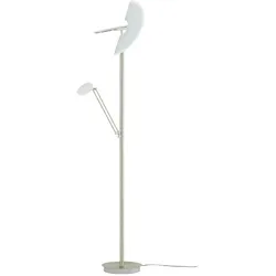 Meisterleuchten LED-Deckenfluter  3-flammig  Nickel-matt/ chrom   ¦ silber ¦ Maße (cm): H: 175  Ø: 40.0
