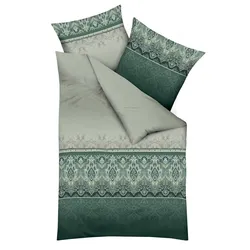 kaeppel Renforcé-Bettwäsche Deluxe 155 x 220 cm Renforce Grün