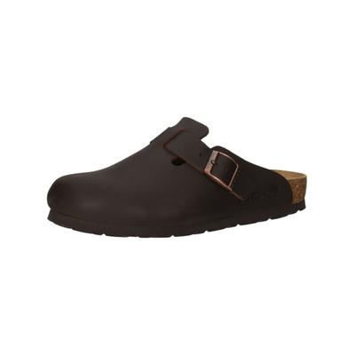 Hausschuh ROHDE "Rohde Hausschuhe Leder", Damen, Gr. 37, braun (mocca), Leder, Schuhe Hausschuh