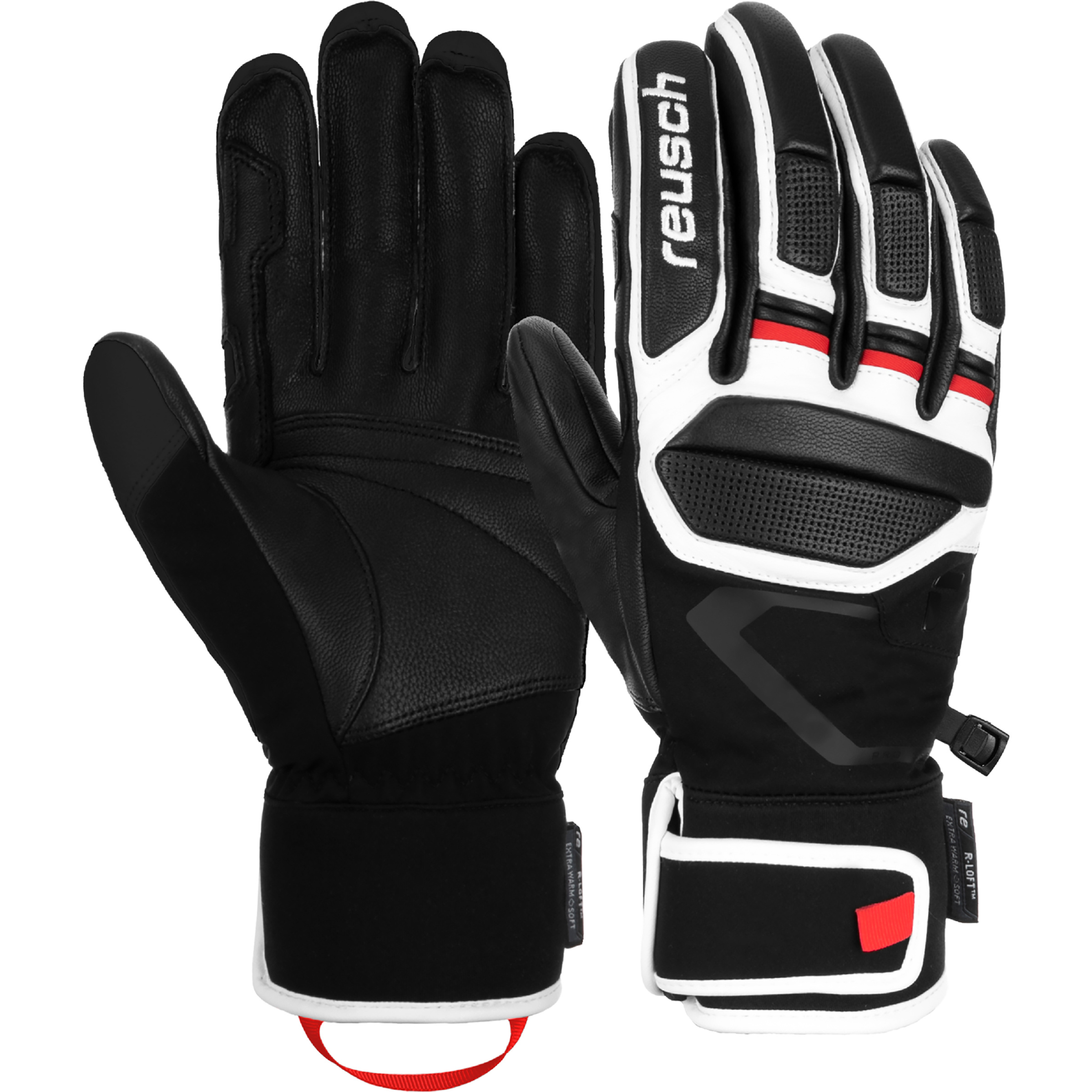 Reusch Pro RC Skihandschuhe schwarz Größe 10.5 Skifahren Widerstandsfähig Wasserabweisend