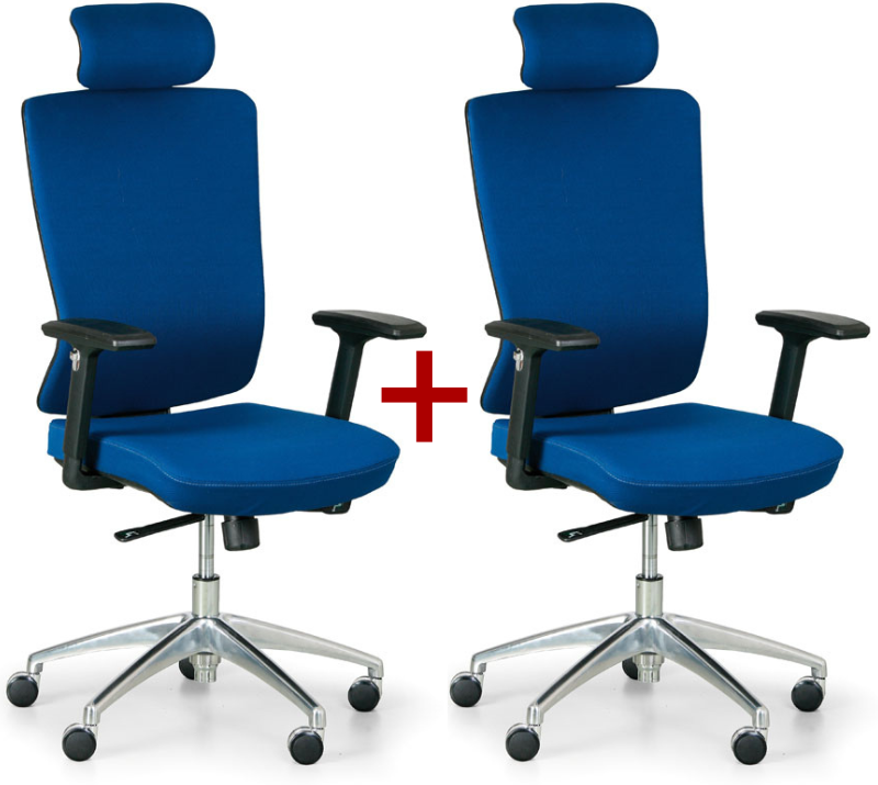 B2B Partner Bürostuhl NED F 1+1 GRATIS, blau