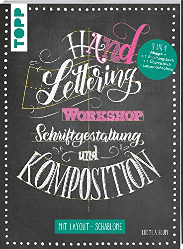 Ludmila Blum - Handlettering Workshop Schriftgestaltung und Komposition. Mit Layout-Schablone: 3 in 1 Mappe = 1 Anleitungsbuch + 1 Übungsbuch + 1 Layout-Schablone - Preis vom 30.09.2026 09:01:18 h