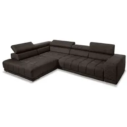 ComfortPlan Ecksofa Surrender Stoff Braun Espresso