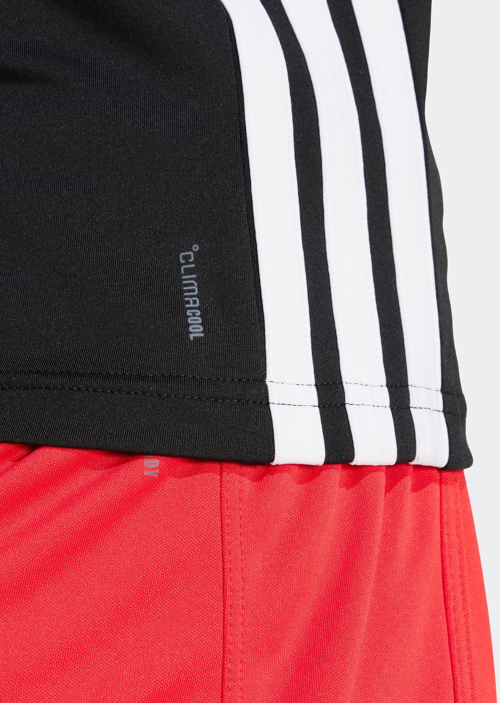Tanktop ADIDAS PERFORMANCE "TRAIN ESSENTIALS 3-STREIFEN WORKOUT", Damen, Gr. XXL, schwarz-weiss (schwarz, weiß), Obermaterial: 88% Polyester, 12% Elasthan, Rundhals, Tops Tanktop schwarz, weiß XXL