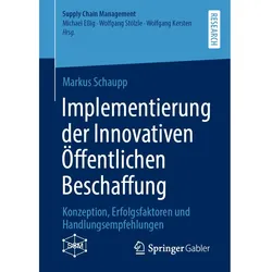 Implementierung der Innovativen Öffentlichen Beschaffung, Fachbücher von Markus Schaupp