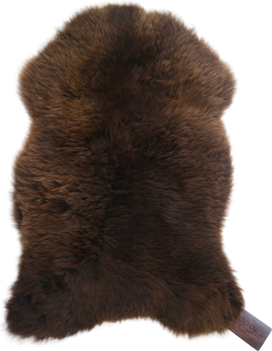 Natuurlijke schapenvacht Bruin Maat M (100 cm)