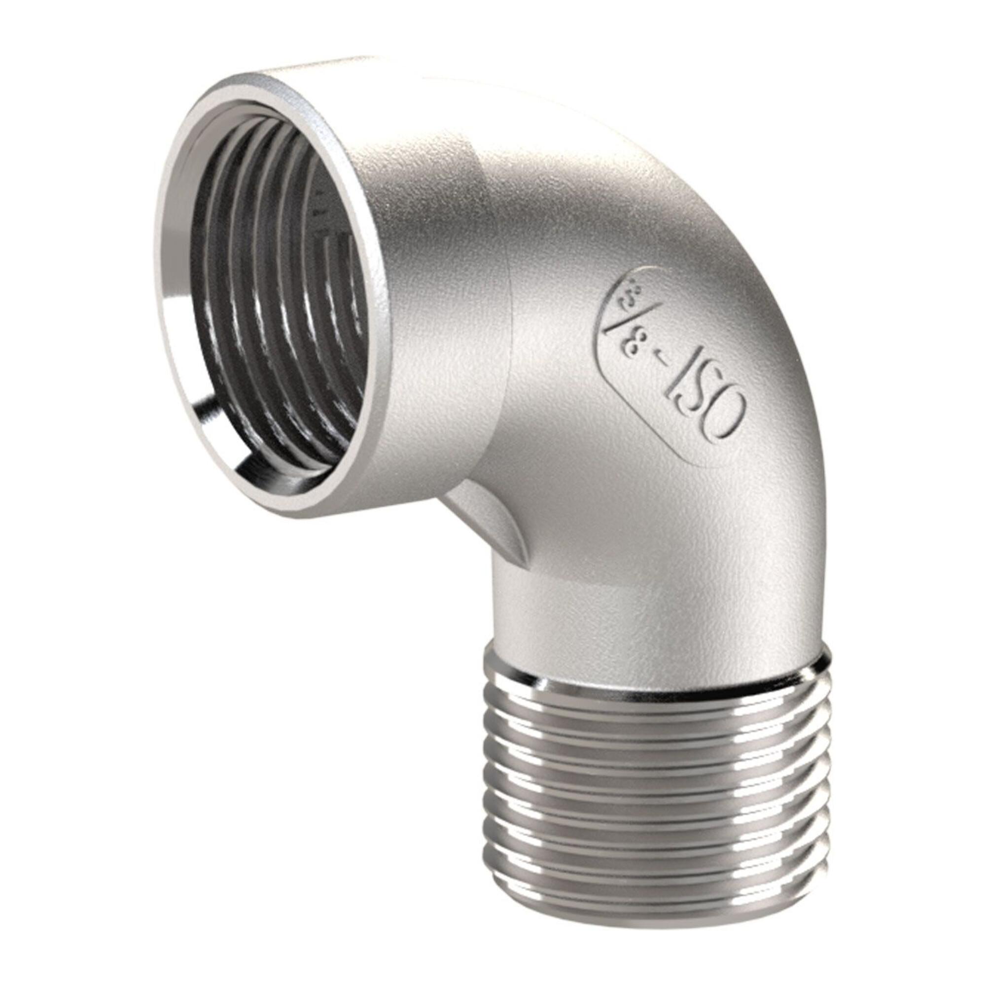 Riegler Winkelstück 90°, IG/AG Rp 1/2, R 1/2, ES 1.4408 (253.18-ES)