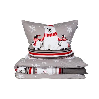 Schiesser Bettwäscheset Dida - Feinbiber - 2-teilig - 155 x 220 cm - Grau