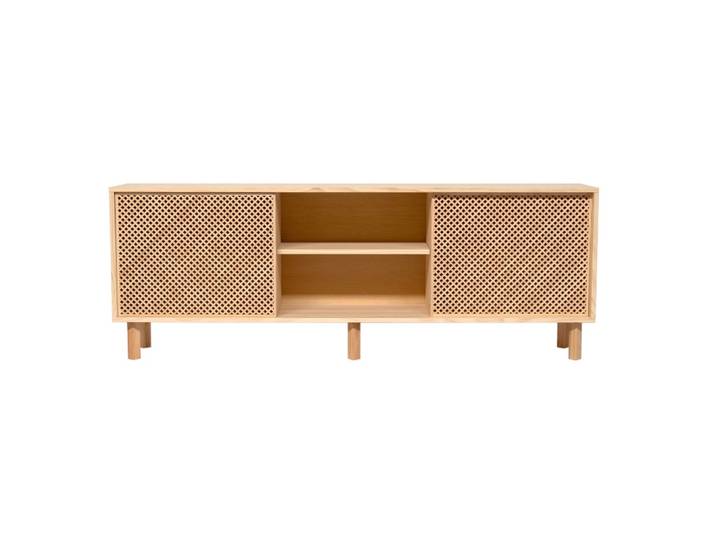 Buffet 2 portes en bois massif naturel 180 cm Non verni