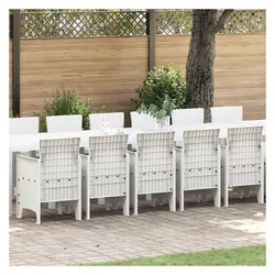 vidaXL, Gartentisch + Balkontisch, Garten Esszimmer Set