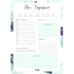 Teachly Tagesplaner DIN A4, mint