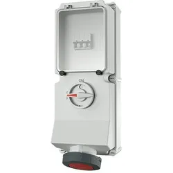 Mennekes 7243 Wanddose DUO, 63A4p6h400V, IP67