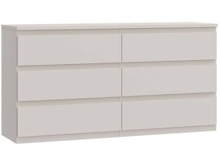 Kommode LUMIA 6 Türen 6 Schubladen 42.2x153.5x79.9cm sand dekor