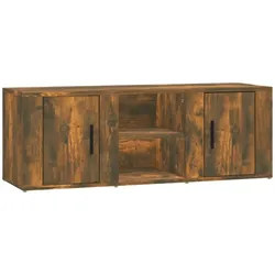 vidaXL TV-Schrank Räuchereiche 100x31,5x35 cm Holzwerkstoff