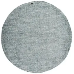 Tom Tailor Wollteppich  Groove , blau , Viskose , Maße (cm): H: 1,5  Ø: 140