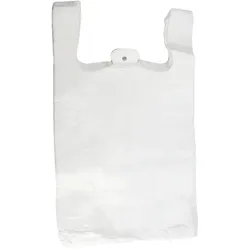 DayBays 120000 Stk. Hemdchentragetaschen Extra Stark 30+18x55 cm MDPE weiss geblockt, reissfest