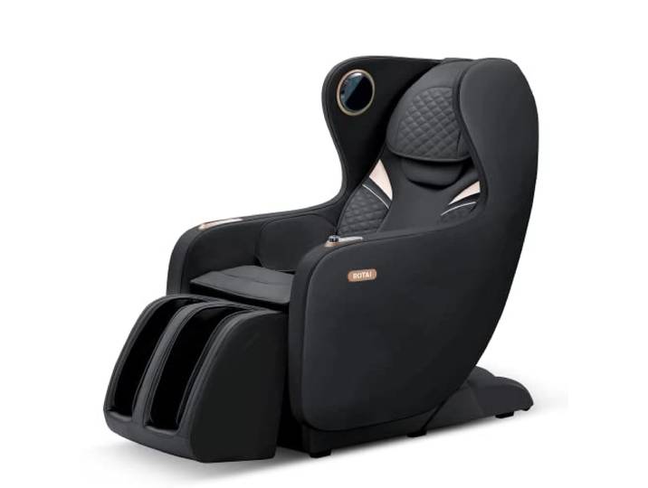 Rotai Massagesessel 3D Massagestuhl mit SL-Schiene Elektrischer Fernsehsessel Kleiner Massagesessel mit Automatikprogramme-USB, Bluetooth