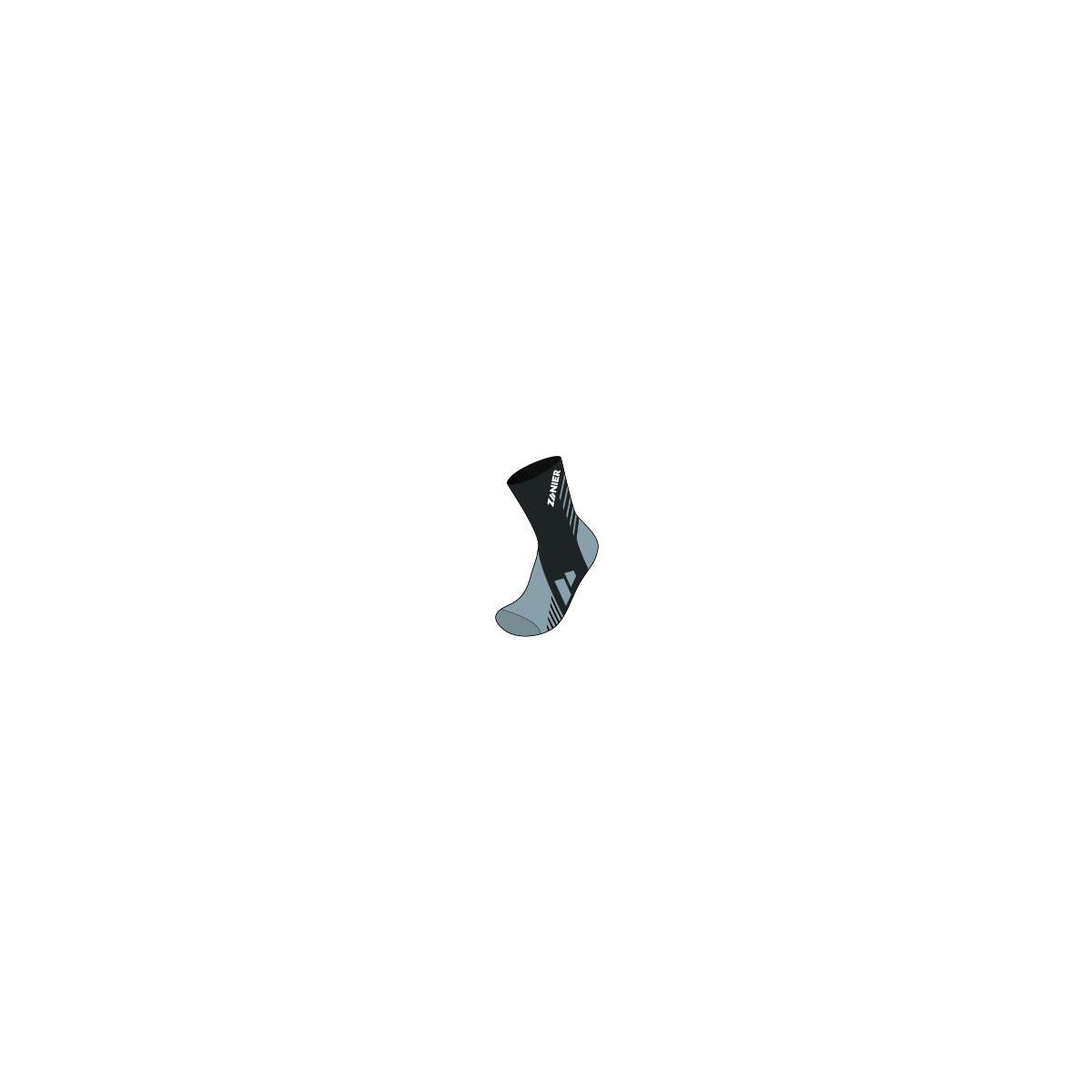 Zanier Hiking Socks mittelgrau - schwarz (9220) S 57020-9220-S