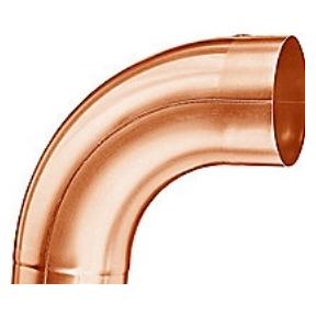 Grömo Kupfer-Rohrbogen 85Grad, 87mm, mit Einzug (Winkelverbindung) (60209)