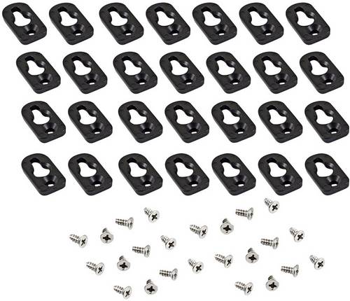 Hammond Electronics 1557FOOT2BK-24 Montagefuß Polycarbonat Schwarz 24St.